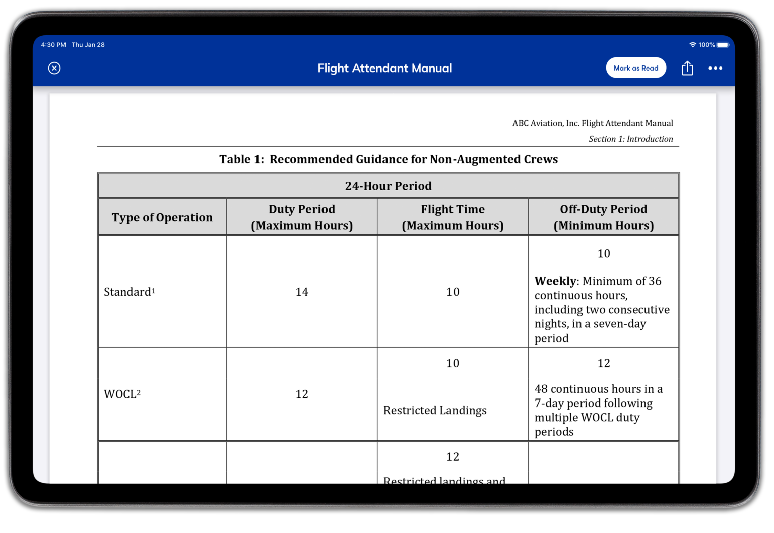 Customized Flight Attendant Manuals | AviationManuals