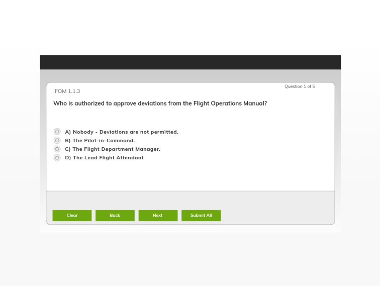 Test your department’s knowledge on operations and procedures with custom…